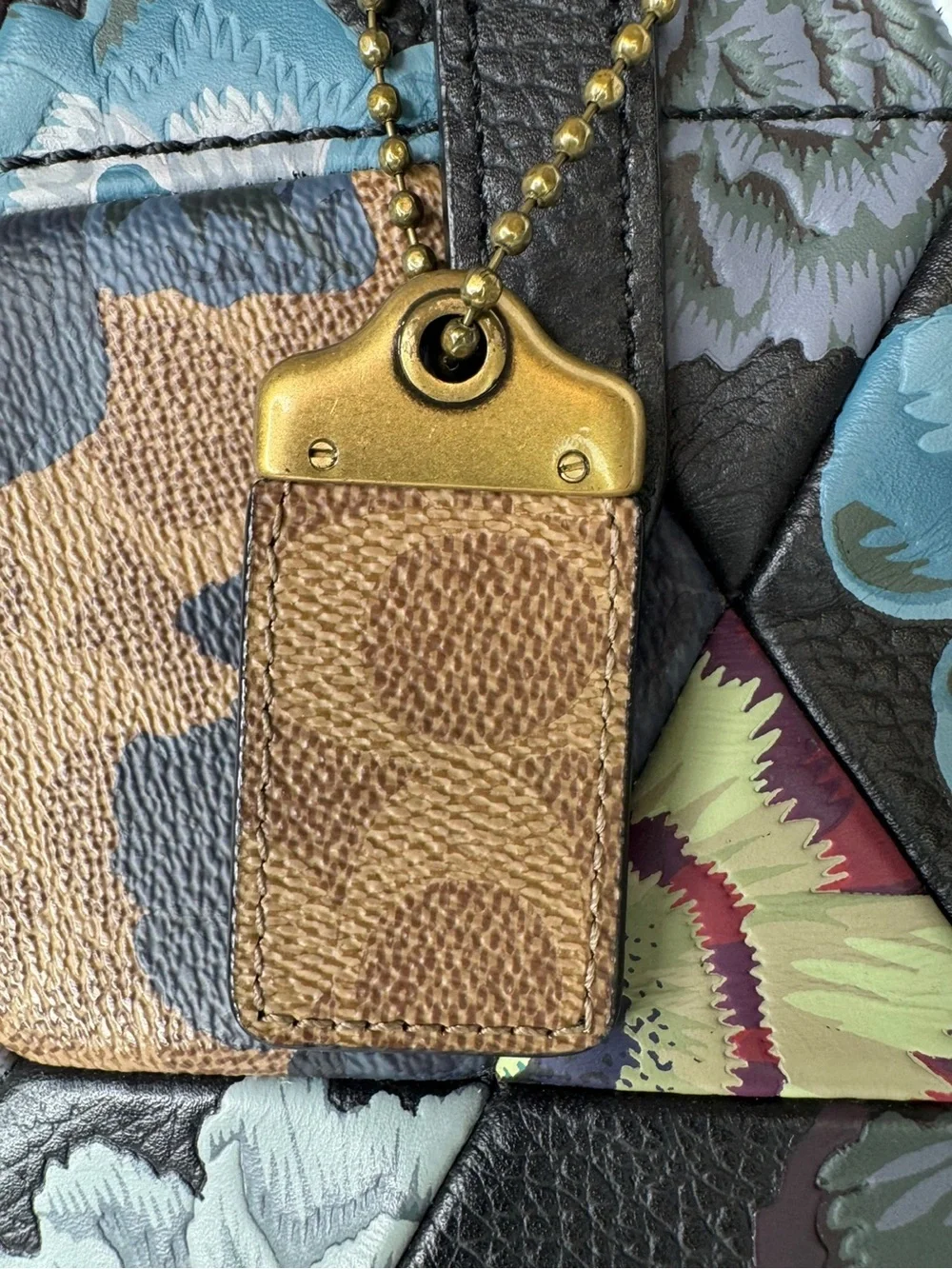 Coach Troupe Carryall 35 In Signature Canvas Kaffe Fassett Print Patchwork Bag